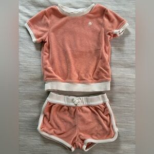 Carter's Peach Terry Cloth Matching Set